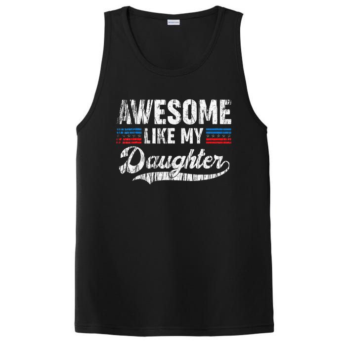 Awesome Like My Daughter Retro Dad Funny Fathers PosiCharge Competitor Tank