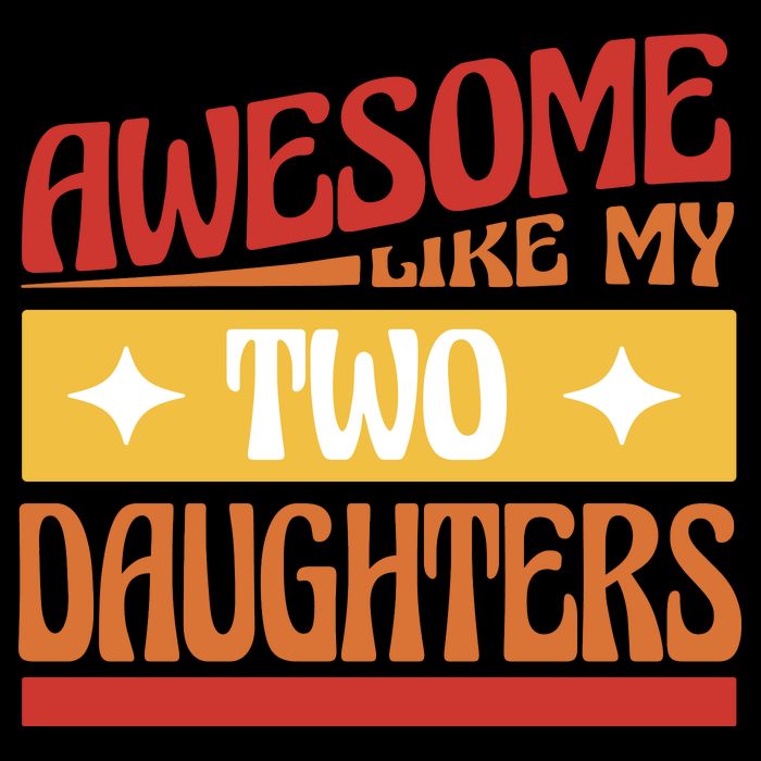 Awesome Like My Two Daughters Cute Gift City Backpack