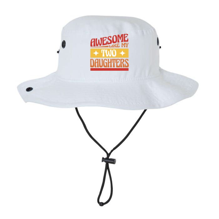 Awesome Like My Two Daughters Cute Gift Legacy Cool Fit Booney Bucket Hat