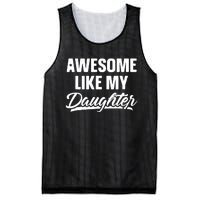 Awesome Like My Daughter Parents' Day Mesh Reversible Basketball Jersey Tank