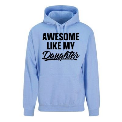 Awesome Like My Daughter Parents' Day Unisex Surf Hoodie