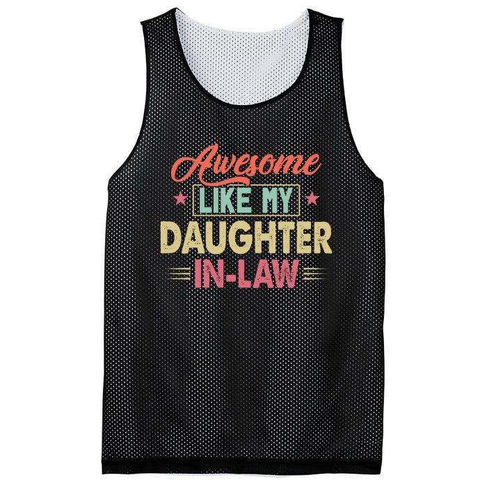 Awesome Like My Daughter In Law Family Lovers Fathers Day Mesh Reversible Basketball Jersey Tank