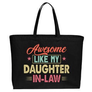 Awesome Like My Daughter In Law Family Lovers Fathers Day Cotton Canvas Jumbo Tote