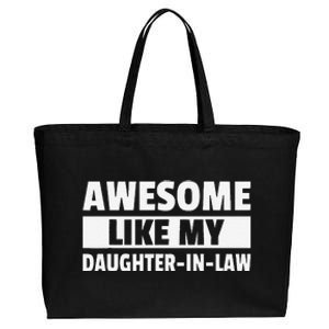 Awesome Like My Daughter In Law Cotton Canvas Jumbo Tote