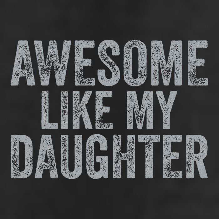 Awesome Like My Daughter Gifts Man Funny Fathers Day Dad 7 Panel Mesh Trucker Snapback Hat