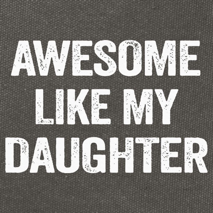 Awesome Like My Daughter Cotton Canvas Backpack