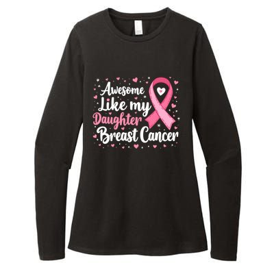 Awesome Like My Daughter Breast Cancer Cute Gift Fathers Day Great Gift Womens CVC Long Sleeve Shirt