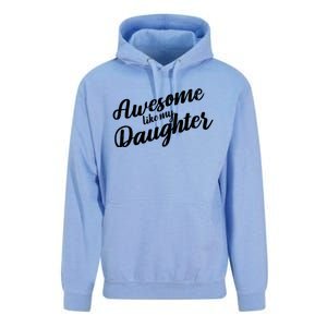 Awesome Like My Daughter Funny FatherS Day Retro Gift Unisex Surf Hoodie