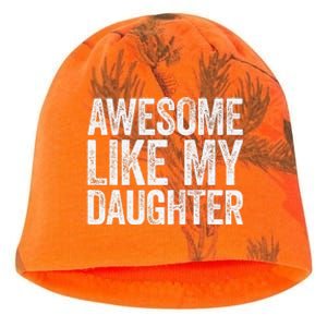 Awesome Like My Daughter Dad Fathers Day Kati - Camo Knit Beanie