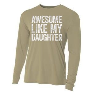 Awesome Like My Daughter Dad Fathers Day Cooling Performance Long Sleeve Crew