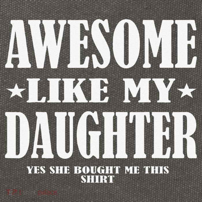 Awesome Like My Daughter Fathers Day Yes She Bought Me This Cotton Canvas Backpack