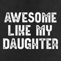 Awesome Like My Daughter Fathers Day Dads Gift 7 Panel Mesh Trucker Snapback Hat