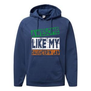 Awesome Like My Daughter In Law Proud Family Lovers Performance Fleece Hoodie