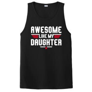 Awesome Like My Daughter Funny Dad Birthday Fathers Day Cute Gift PosiCharge Competitor Tank