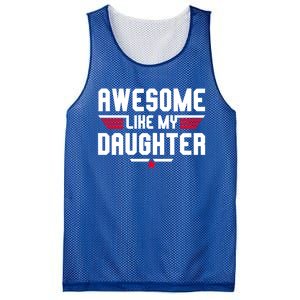 Awesome Like My Daughter Funny Dad Birthday Fathers Day Cute Gift Mesh Reversible Basketball Jersey Tank