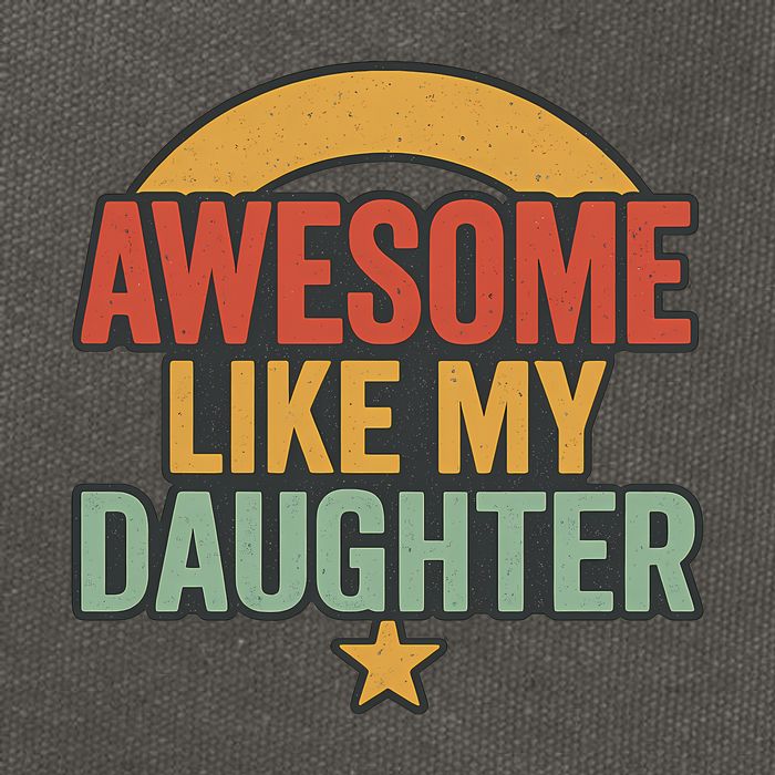 Awesome Like My Daughter - Father's Day Gift Cotton Canvas Backpack