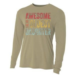 Awesome Like My Oldest Daughter Man Funny Fathers Day Dad Cooling Performance Long Sleeve Crew