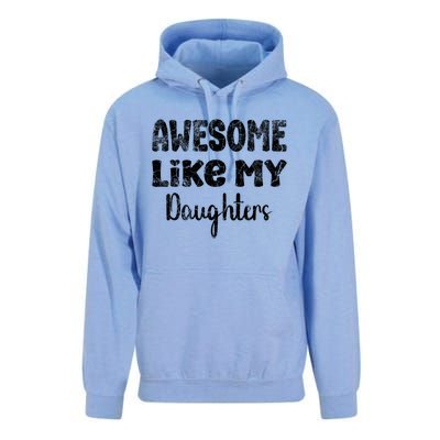 Awesome Like My Daughters Funny Dad Fathers Day Meaningful Gift Unisex Surf Hoodie