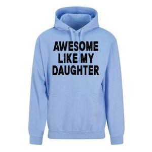 Awesome Like My Daughter Fathers Day Dad Gifts From Daughter Unisex Surf Hoodie