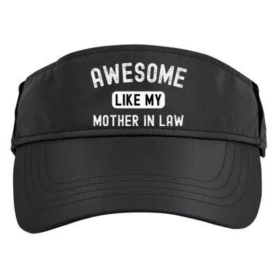 Awesome Like My Motherinlaw Funny Cute Sarcastic Relative Adult Drive Performance Visor