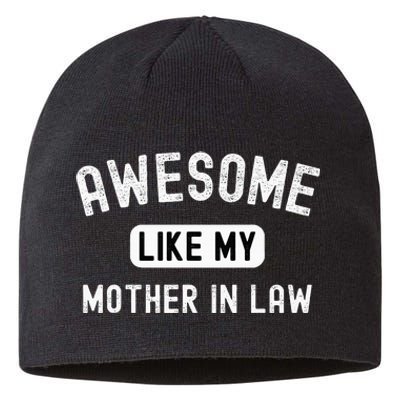 Awesome Like My Motherinlaw Funny Cute Sarcastic Relative Sustainable Beanie