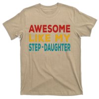 Awesome Like My Stepdaughter Fathers Day Retro Vintage T-Shirt