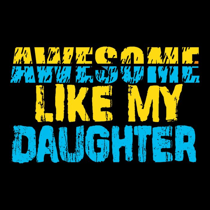 Awesome Like My Daughter Fathers Day Dad Drawstring Bag