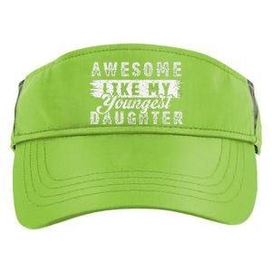 Awesome Like My Youngest Daughter Retro Funny Fathers Day Adult Drive Performance Visor