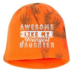 Awesome Like My Youngest Daughter Retro Funny Fathers Day Kati - Camo Knit Beanie