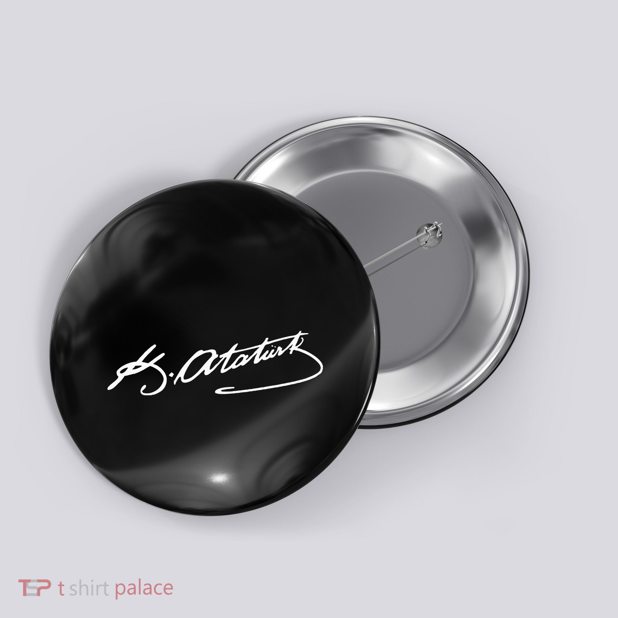 Ataturk Logo Mustafa Kemal AtatüRk Signature Imza TüRkiye Button