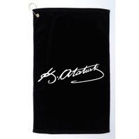 Ataturk Logo Mustafa Kemal AtatüRk Signature Imza TüRkiye Golf Towel