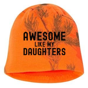 Awesome Like My Daughters Fathers Day Dad And Daughter Kati - Camo Knit Beanie