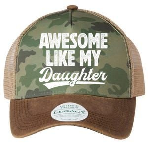 Awesome Like My Daughter Fathers Day From Daughter Dad Legacy Tie Dye Trucker Hat