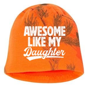 Awesome Like My Daughter Fathers Day From Daughter Dad Kati - Camo Knit Beanie