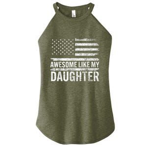 Awesome Like My Daughter Giftsfunny Fathers Day Dad Women's Perfect Tri Rocker Tank