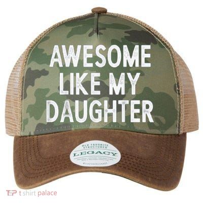 Awesome Like My Daughter Gifts Men Funny Fathers Day Dad Legacy Tie Dye Trucker Hat