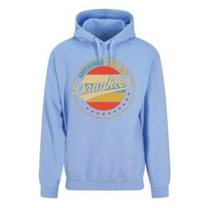 Awesome Like My Daughter Retro Funny FatherS Day Dad Unisex Surf Hoodie