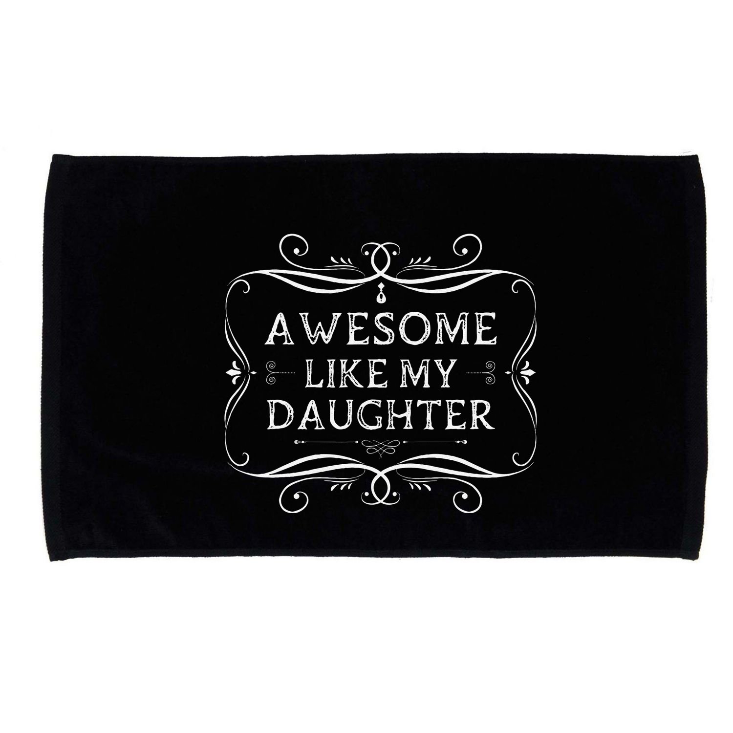 Awesome Like My Daughter Funny Vintage Father Day Microfiber Hand Towel