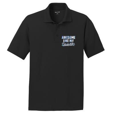 Awesome Like My Daughters Fathers Day Funny Family Humor PosiCharge RacerMesh Polo