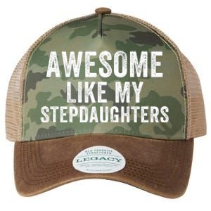 Awesome Like My Stepdaughters Father’S Day Humor Proud Dad My Stepdaughters Legacy Tie Dye Trucker Hat