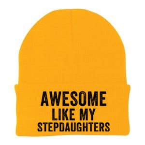 Awesome Like My Stepdaughters Father’S Day Humor Proud Dad My Stepdaughters Knit Cap Winter Beanie