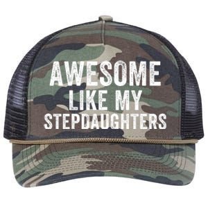 Awesome Like My Stepdaughters Father’S Day Humor Proud Dad My Stepdaughters Retro Rope Trucker Hat Cap