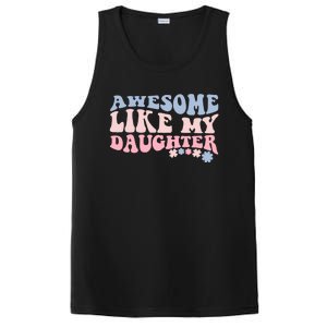 Awesome Like My Daughter Fathers Day Wavy Groovy Celebration PosiCharge Competitor Tank