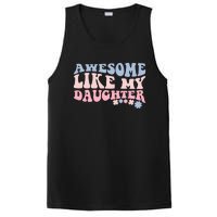 Awesome Like My Daughter Fathers Day Wavy Groovy Celebration PosiCharge Competitor Tank