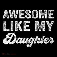 Awesome Like My Daughter Fathers Day Drawstring Bag