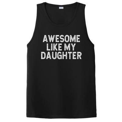 Awesome Like My Daughter Dad Joke  Parents' Day PosiCharge Competitor Tank