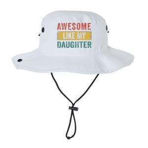 Awesome Like My Daughter Retro Man Dad Funny Fathers Legacy Cool Fit Booney Bucket Hat