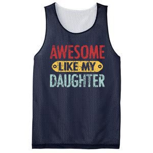 Awesome Like My Daughter Parents Day Mesh Reversible Basketball Jersey Tank