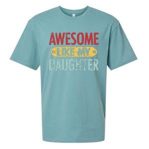 Awesome Like My Daughter Parents Day Sueded Cloud Jersey T-Shirt