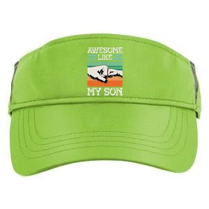 AWESOME LIKE MY SON Funny Fathers Day Dad Joke Adult Drive Performance Visor